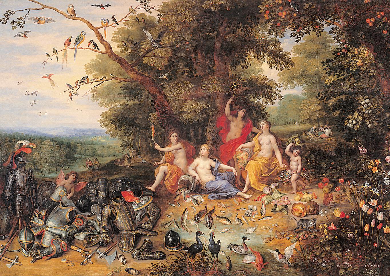 יאן ברויחל הבן והנדריק ואן־באלן, אלגוריה של ארבעת היסודות, 1630 לערך