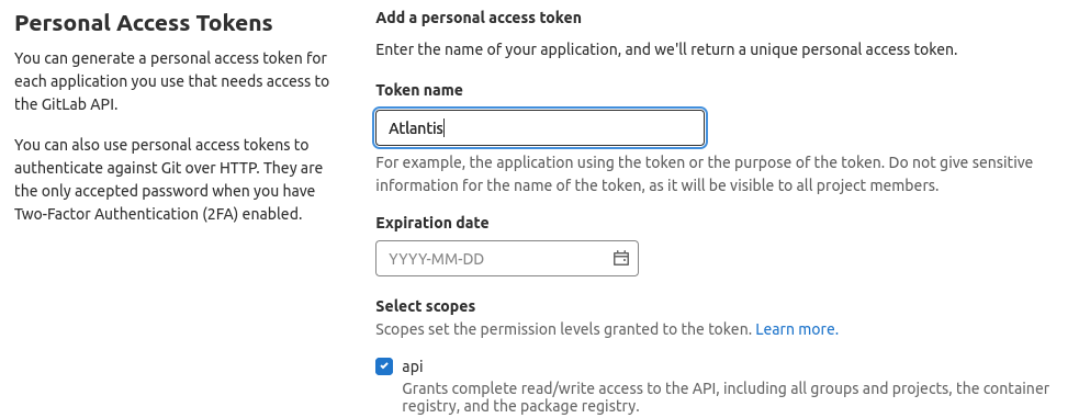 gitlab-api-token