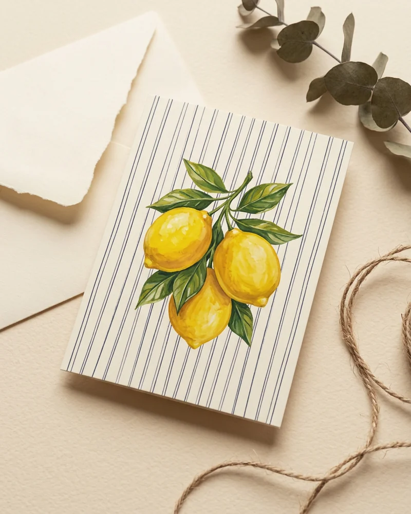 Lemon coastal card