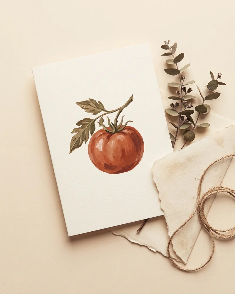 Tomato girl card
