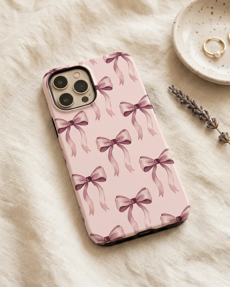 Repeating satin bows case