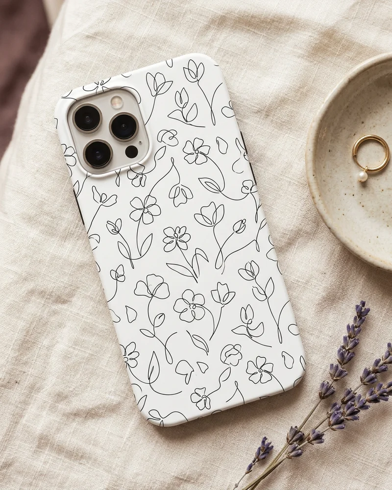 One-line continuous flowers case