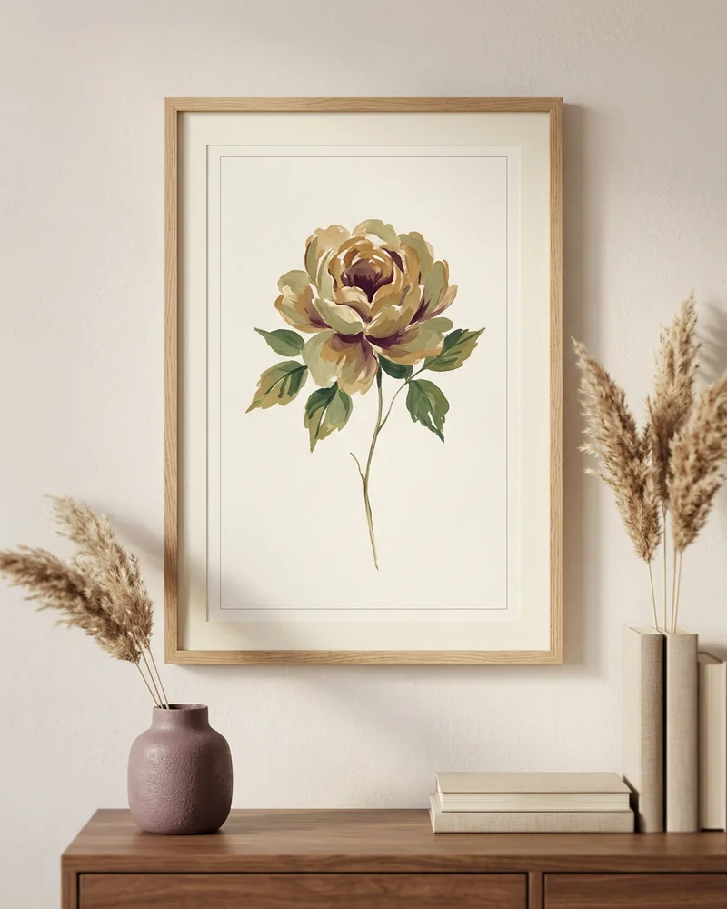 Birth-flower botanical poster