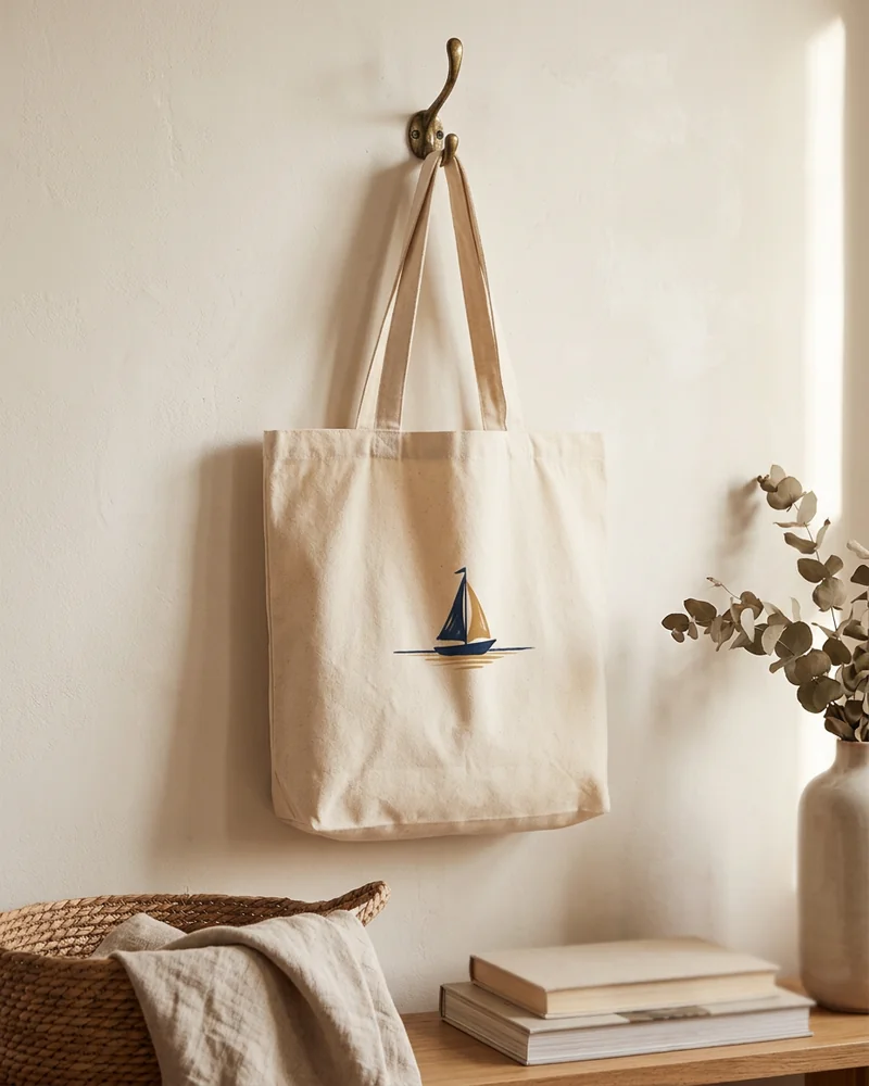 Coastal stripe tote