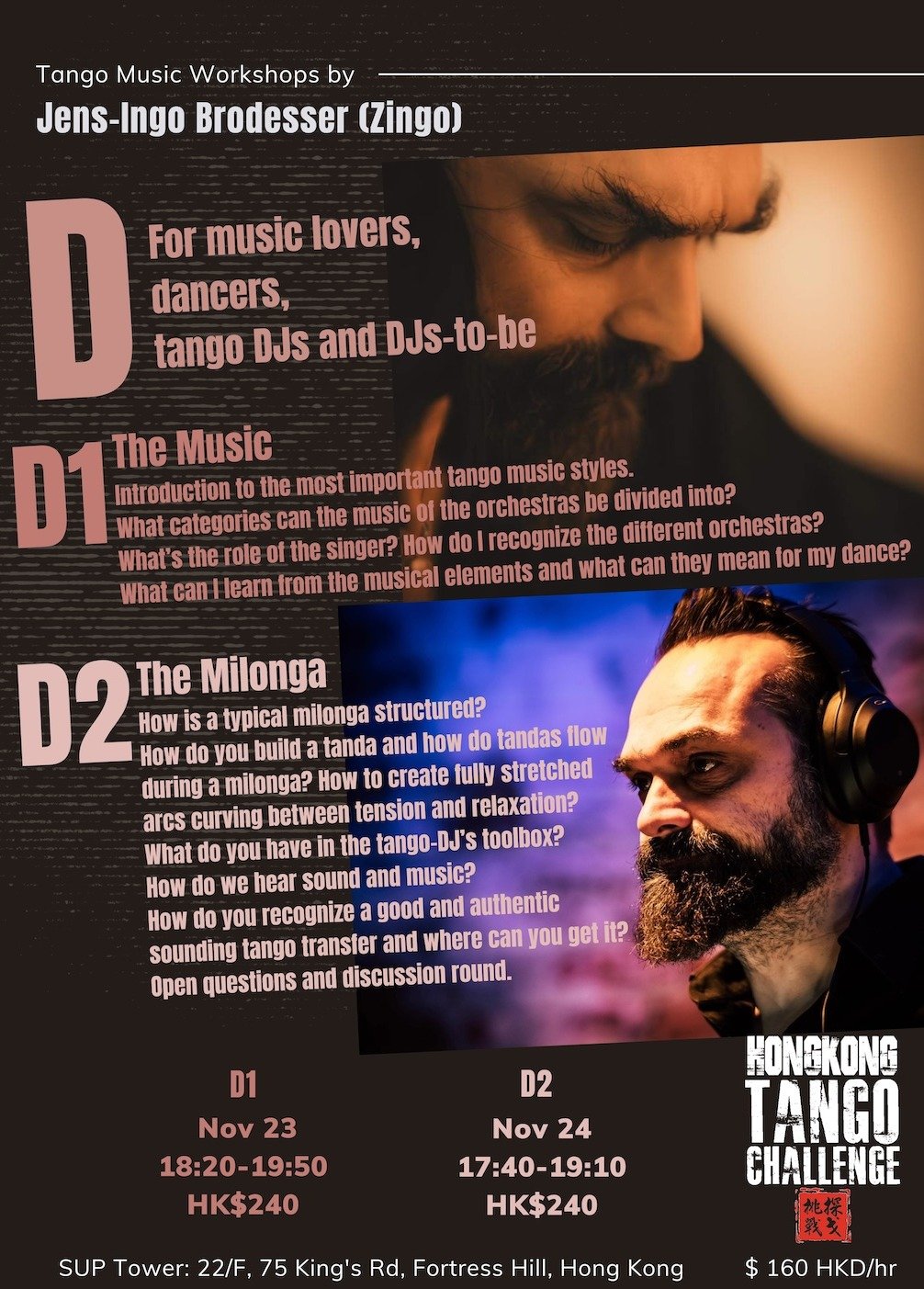 Tango music workshops: Zingo