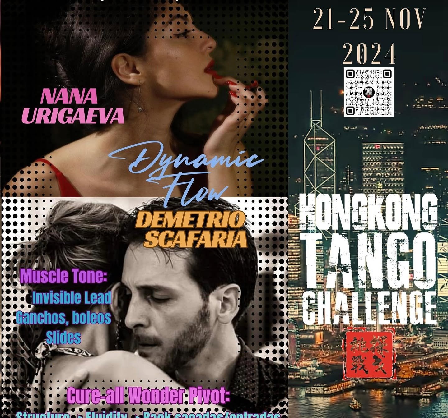 Dynamic Flow: Demetrio & Nana over the Hong Kong skyline