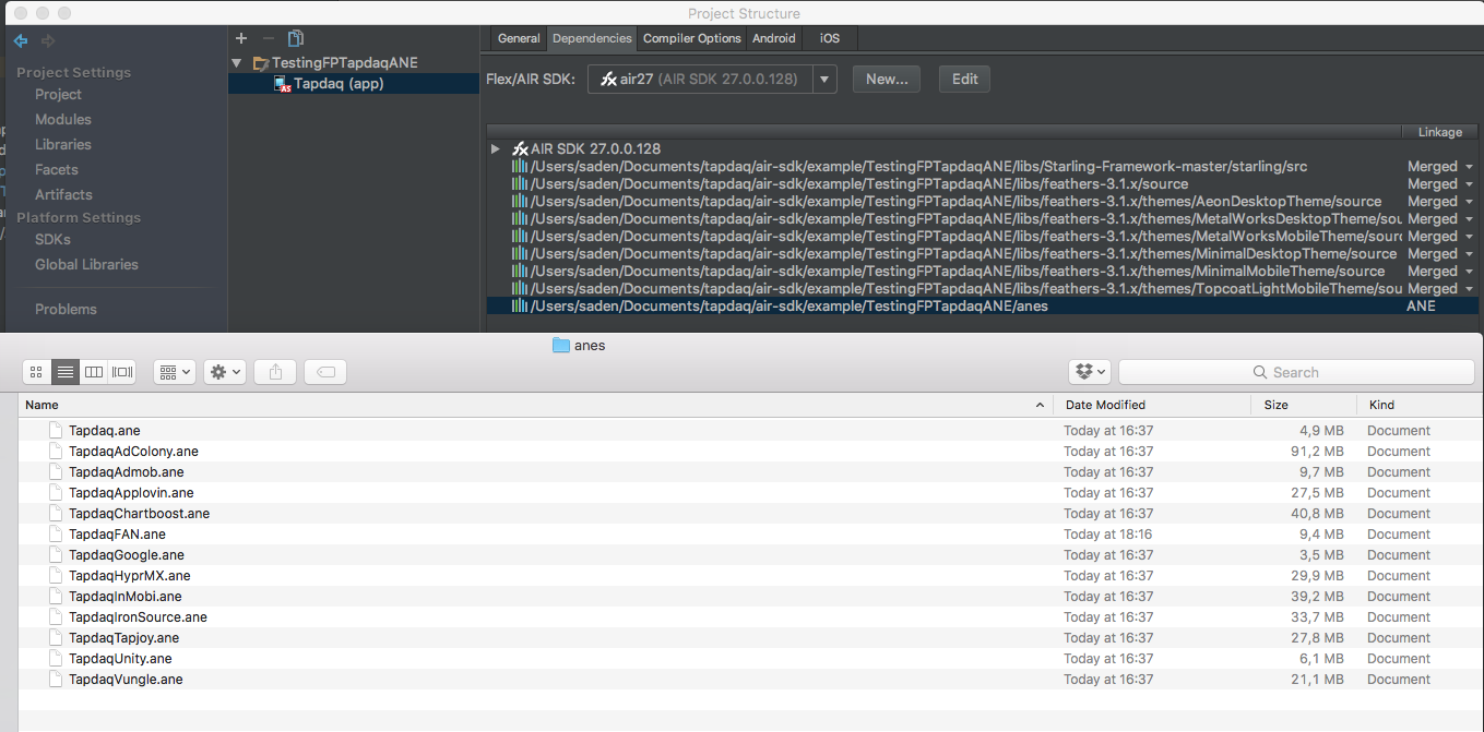 How to add ANEs to your project