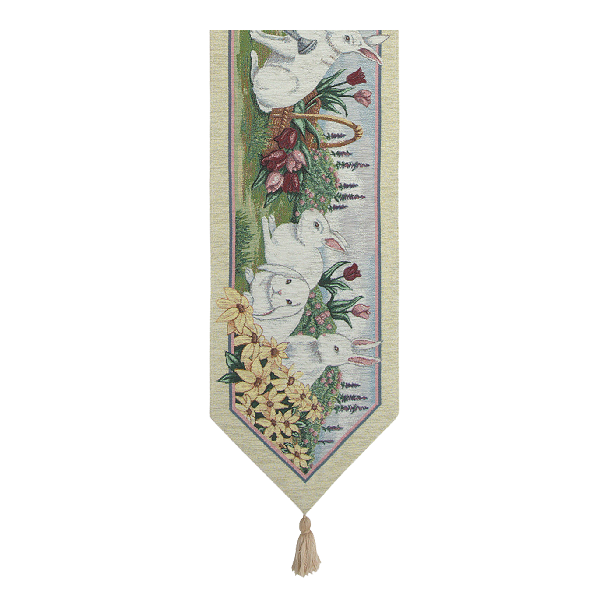 Seurat Sunday Afternoon European Tapestry Wall Hanging 19x27 Inch  Cotton Jacquard Woven Wall Tapestry