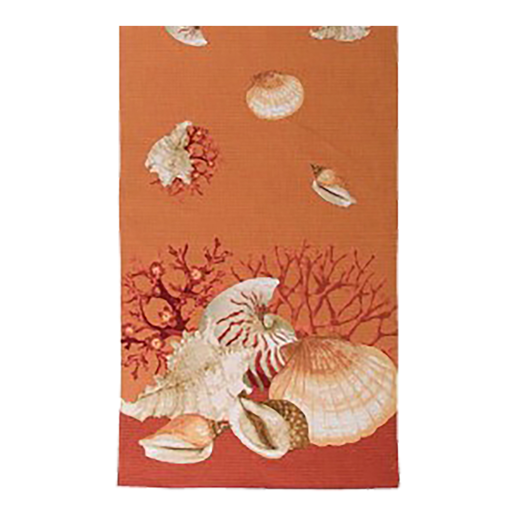 Shells Orange French Table Mat