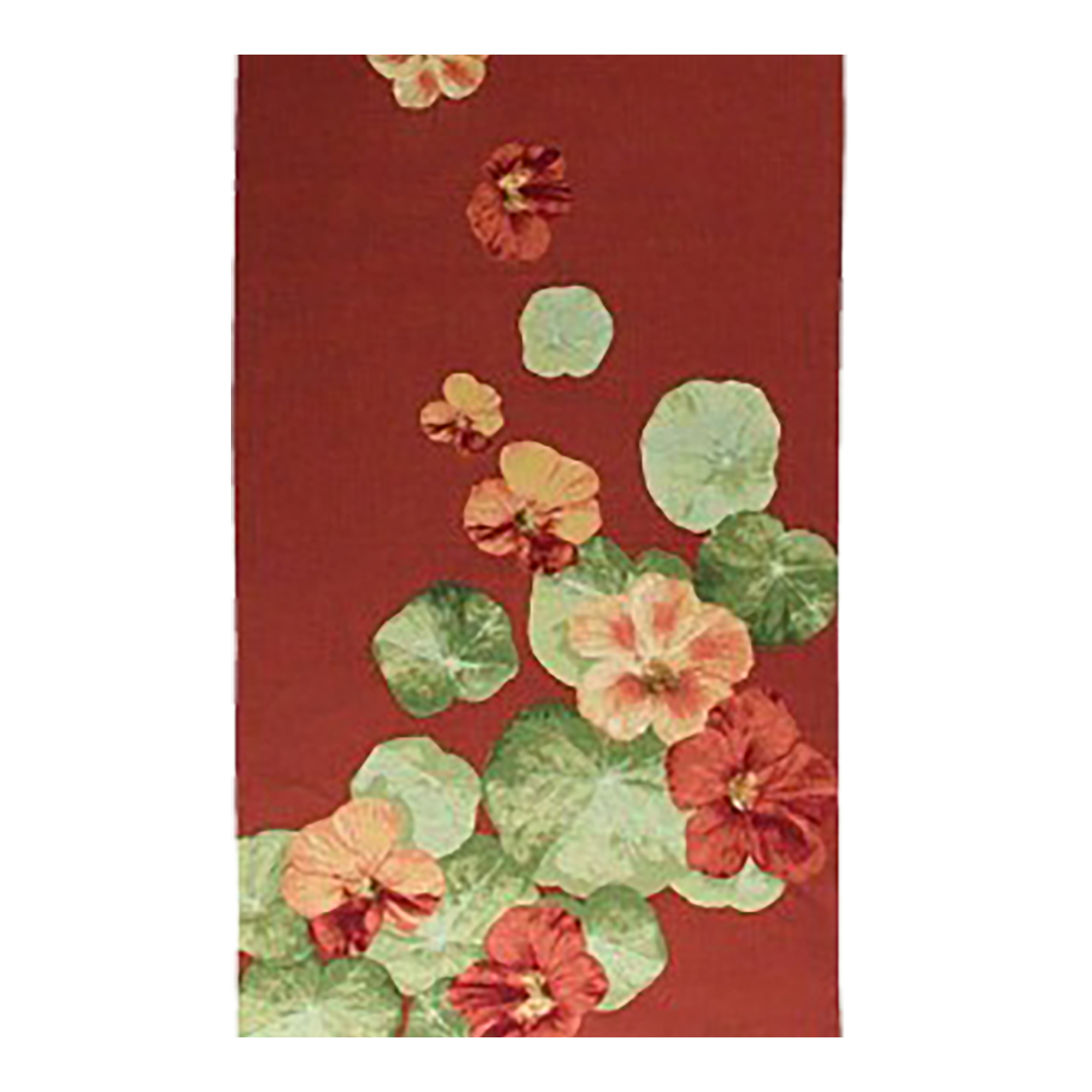 Nasturtium Red French Table Mat
