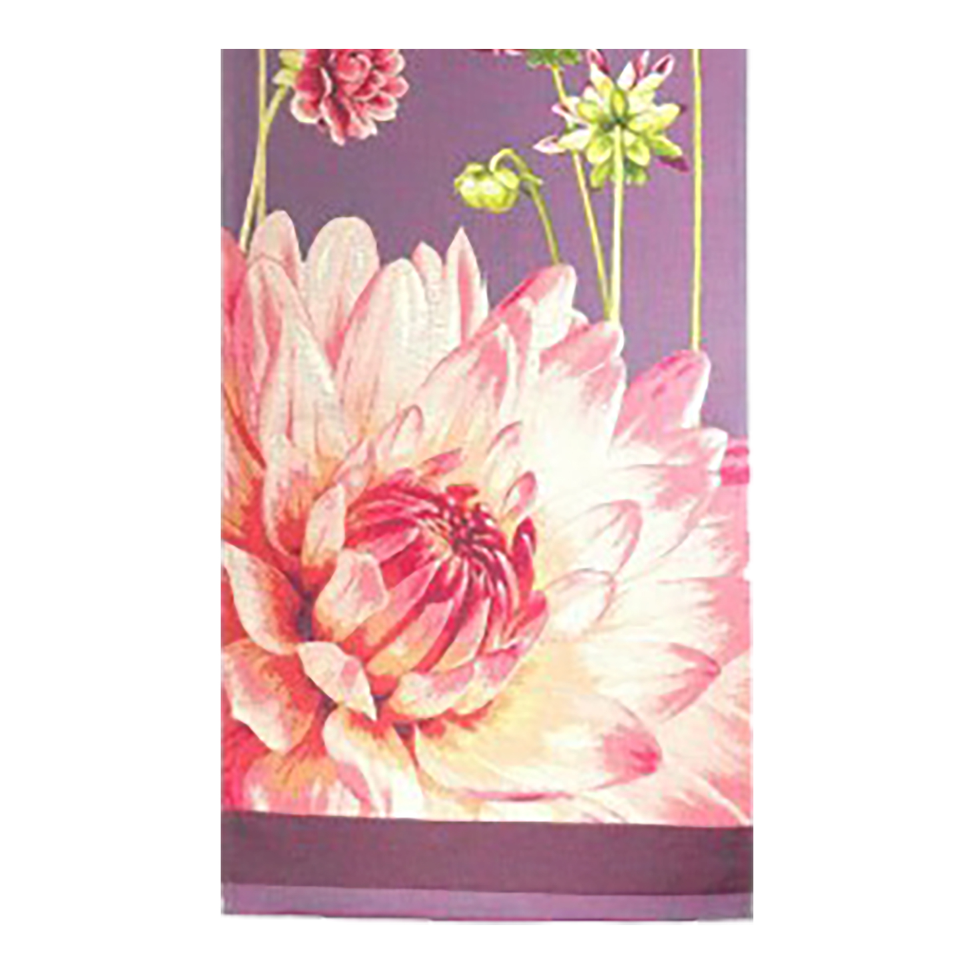 Pink Dahlias Purple French Table Mat