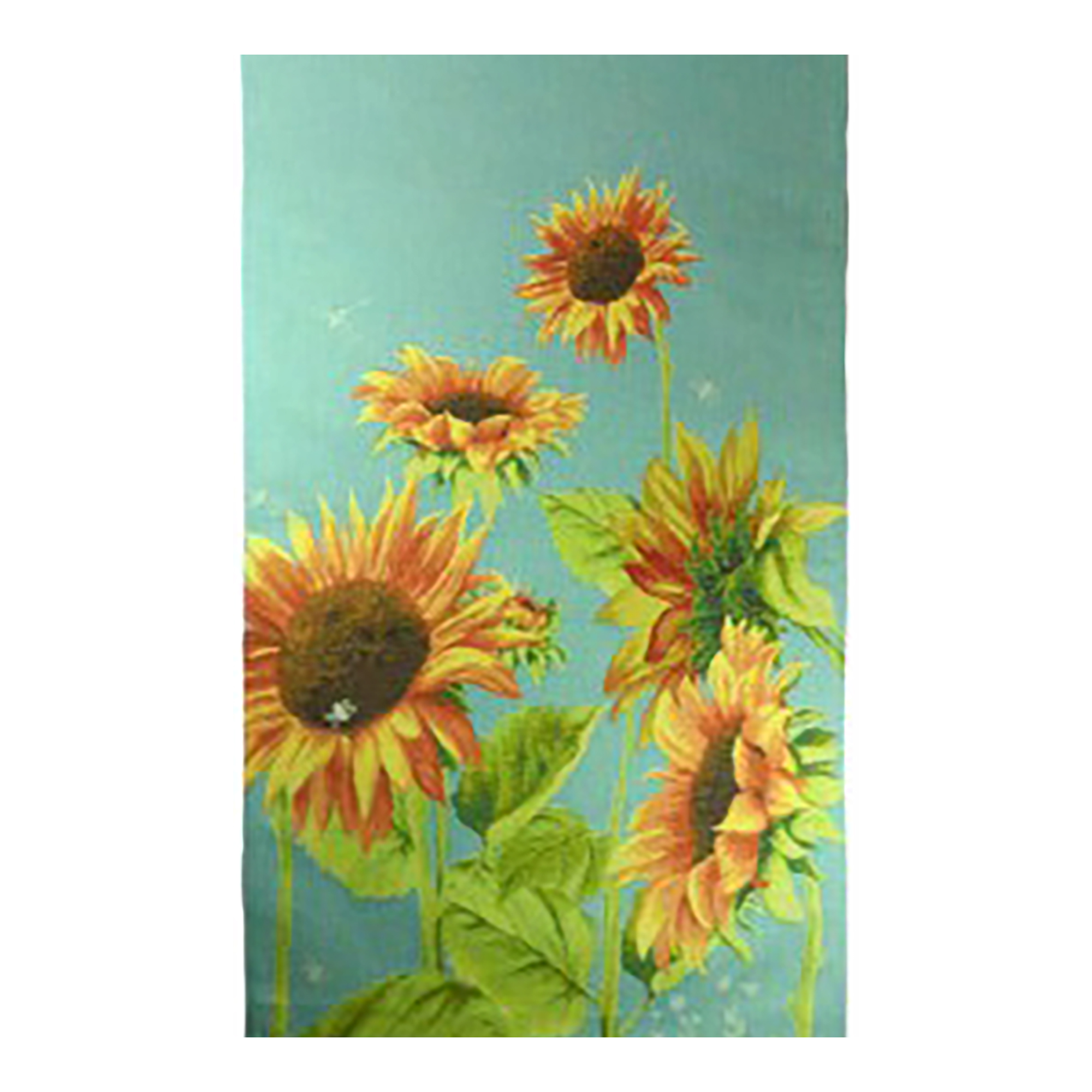 Sunflowers Blue French Table Mat
