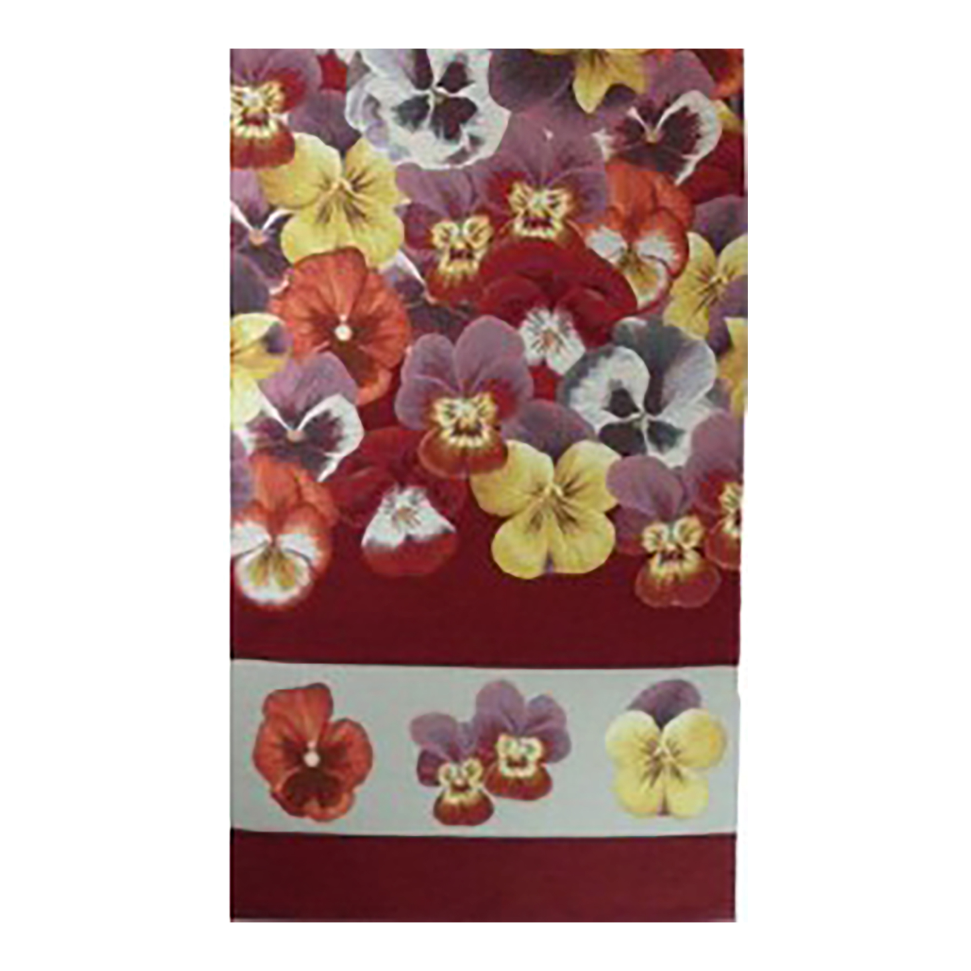 Pansies Red French Table Mat