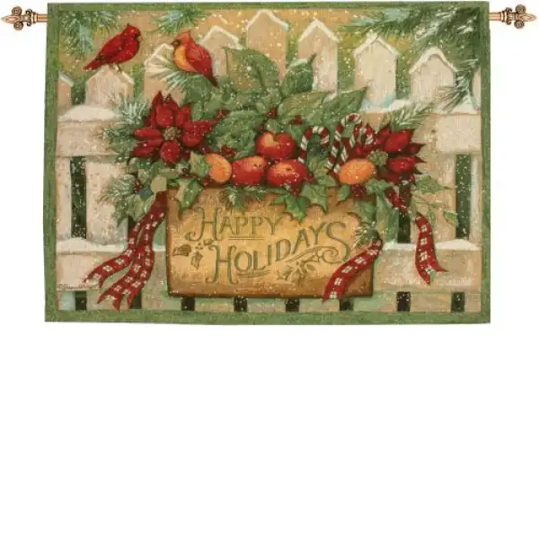 Happy Holiday Fine Art Tapestry