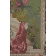 Ornamental Floral French Wall Tapestry - 44 in. x 58 in. wool/cotton/other by Charlotte Home Furnishings | Close Up 1