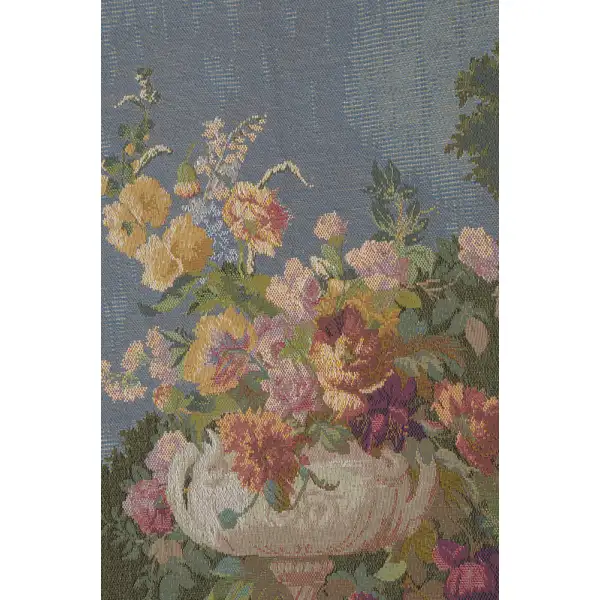 Ornamental Floral French Wall Tapestry - 44 in. x 58 in. wool/cotton/other by Charlotte Home Furnishings | Close Up 2