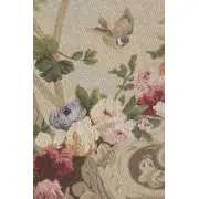 Beauvais Green Leaves No Border French Wall Tapestry - 50 in. x 30 in. Cotton/Viscose/Polyester by Charlotte Home Furnishings | Close Up 1