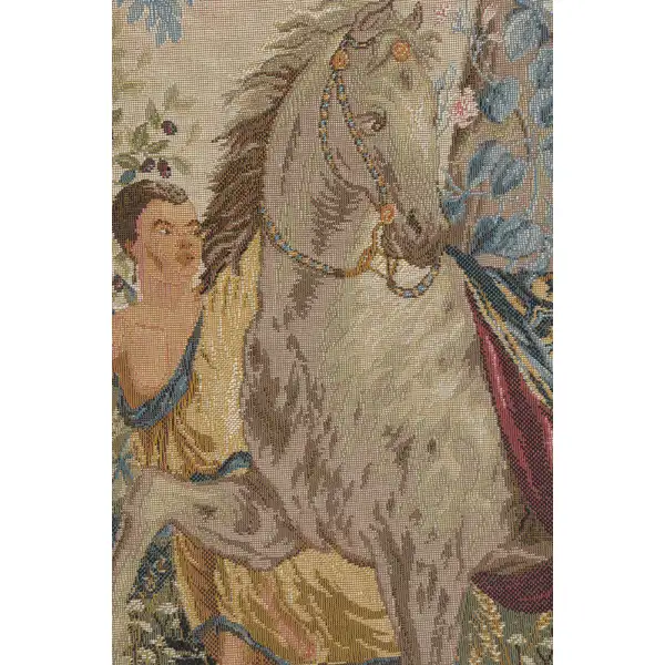 Cheval Drape II French Wall Tapestry - 29 in. x 40 in. Cotton/Viscose/Polyester by Charlotte Home Furnishings | Close Up 2