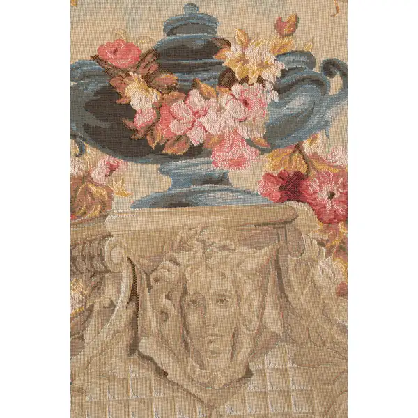 Beauvais II French Wall Tapestry - 54 in. x 34 in. Cotton/Viscose/Polyester by Charlotte Home Furnishings | Close Up 2