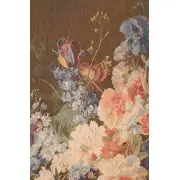 Bouquet Iris Fonce French Wall Tapestry - 44 in. x 58 in. wool/cotton/other by Pierre-Joseph Redoute | Close Up 2