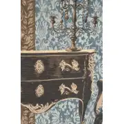 Mobilier Louis XVI Blue French Wall Tapestry - 58 in. x 78 in. Wool/cotton/others by Charlotte Home Furnishings | Close Up 2