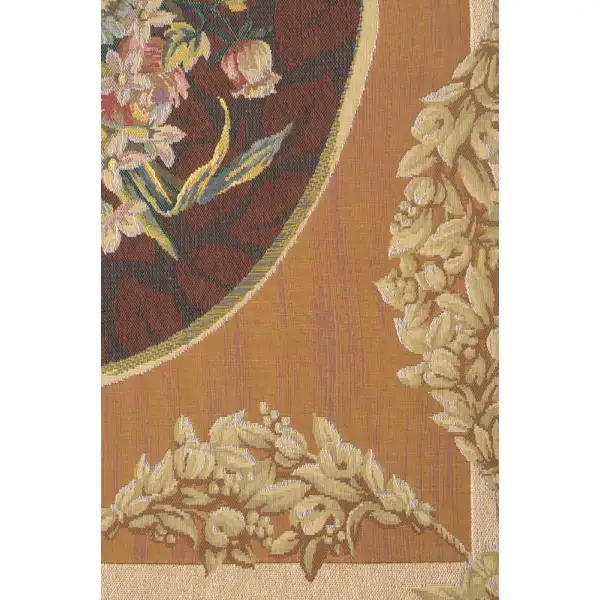 Petit Bouquet En Jaune French Wall Tapestry - 43 in. x 58 in. wool/cotton/other by Pierre-Joseph Redoute | Close Up 1