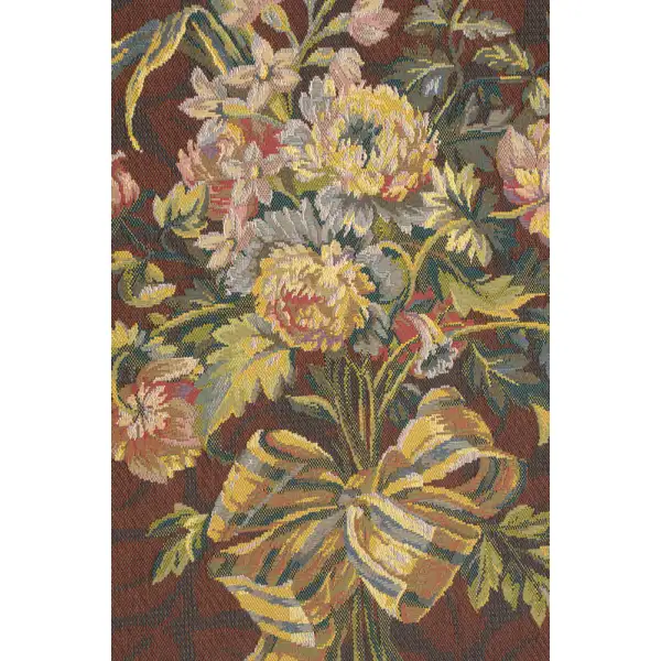 Petit Bouquet En Jaune French Wall Tapestry - 43 in. x 58 in. wool/cotton/other by Pierre-Joseph Redoute | Close Up 2