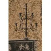 Mobilier Louis XVI Gold French Wall Tapestry - 44 in. x 58 in. Wool/cotton/others by Charlotte Home Furnishings | Close Up 1