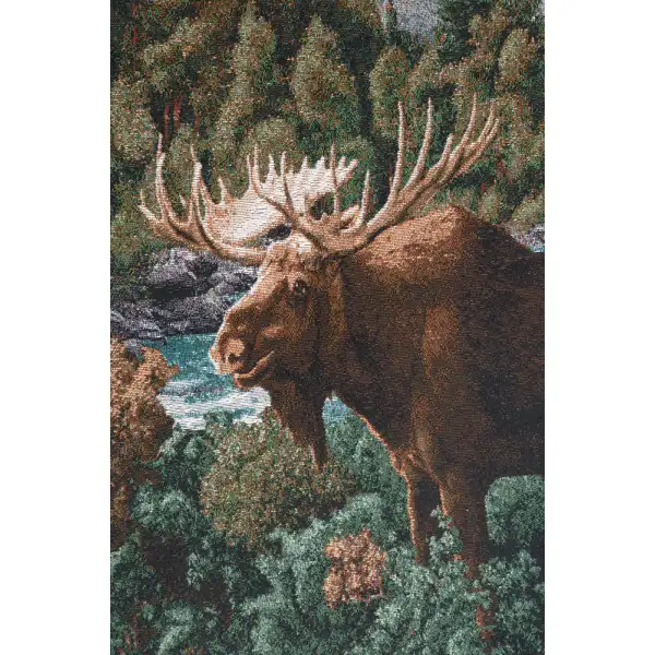 Moose Lake  Fine Art Tapestry | Close Up 1