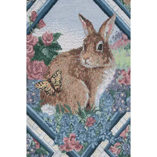 Spring Bunnies Fine Art Tapestry | Close Up 1