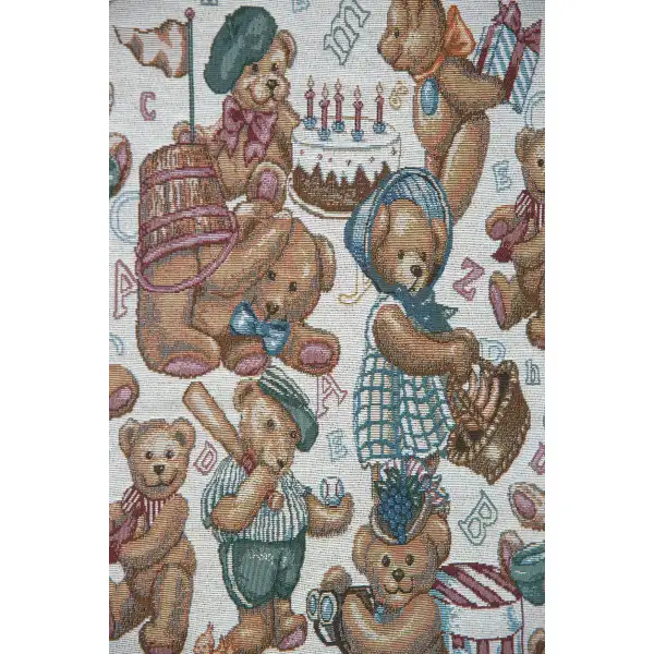 Tossed Teddies Fine Art Tapestry | Close Up 1