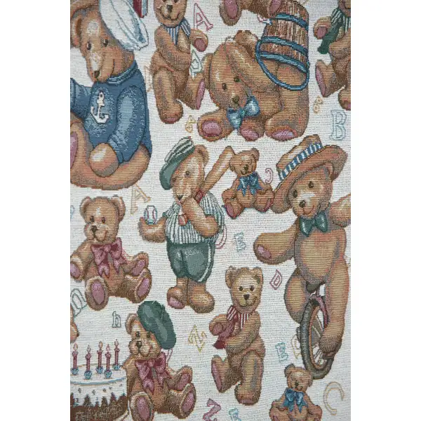 Tossed Teddies Fine Art Tapestry | Close Up 2