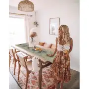 Floral Collage III Tapestry Table Mat | Life Style 2