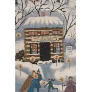 Blue Moon Sugar House Fine Art Tapestry | Close Up 1