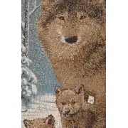 Wolf Family Afghan Throws | Close Up 1