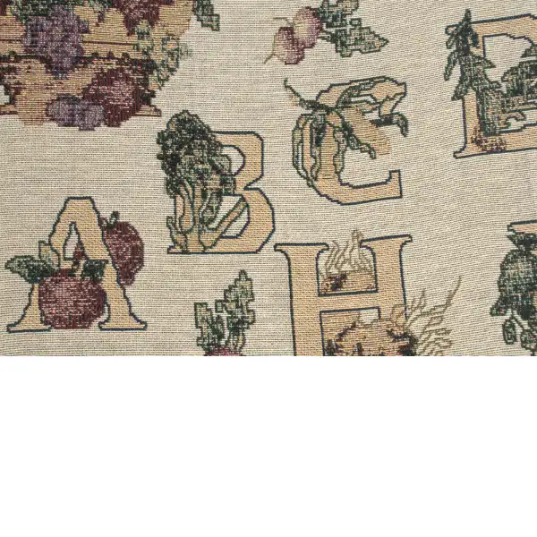 Alphabet Needlepoint Afghan Throws | Close Up 1