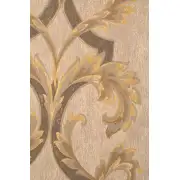 Leaf Brocade French Wall Tapestry - 41 in. x 57 in. Wool/cotton/others by Charlotte Home Furnishings | Close Up 1