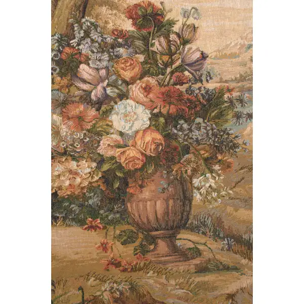 Bouquet Au Drape No People French Wall Tapestry - 57 in. x 41 in. Wool/cotton/others by Charlotte Home Furnishings | Close Up 2