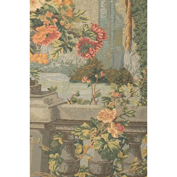 Veranda View Belgian Tapestry Wall Hanging - 39 in. x 68 in. cotton/viscose/Polyamide by Billy Jacobs | Close Up 1