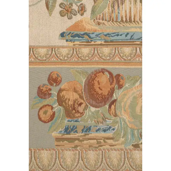 The Jay In Beige Belgian Tapestry Wall Hanging - 60 in. x 52 in. cotton/viscose/Polyamide by Benozzo Gozzoli | Close Up 1