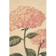 Pink Hydrangea Belgian Tapestry Wall Hanging | Close Up 1
