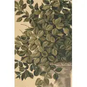 Greenery Beige Belgian Tapestry Wall Hanging - 28 in. x 37 in. cotton/viscose/Polyamide by Fabrice de Villeneuve | Close Up 1