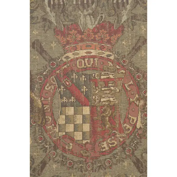 Blason Norfolk Green Square Belgian Tapestry | Close Up 2