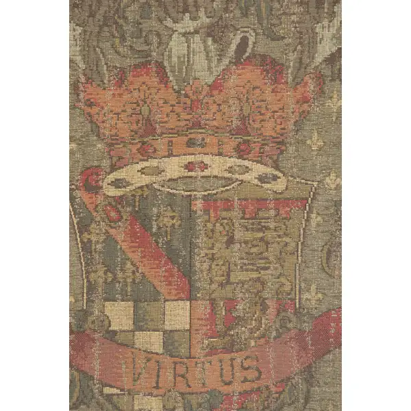 Blason Norfolk Green Belgian Tapestry | Close Up 1