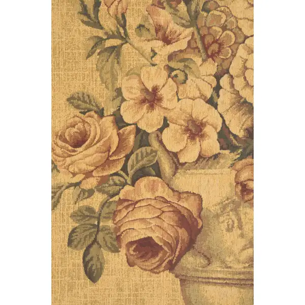 Floral Medley Belgian Tapestry | Close Up 1