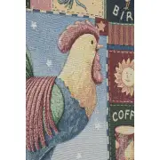 Americana Rooster Afghan Throws | Close Up 1