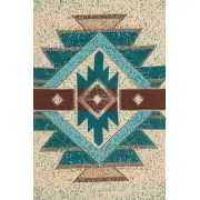 Southwest Turquoise II Afghan Throws | Close Up 1