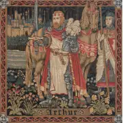 Legendary King Arthur I Belgian Cushion Cover - 13 in. x 13 in. Cotton by Charlotte Home Furnishings | Close Up 1