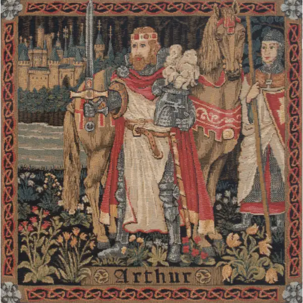 Legendary King Arthur I Belgian Cushion Cover | Close Up 1