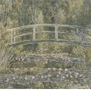 Monet's Bridge at Giverny III Belgian Cushion Cover | Close Up 1
